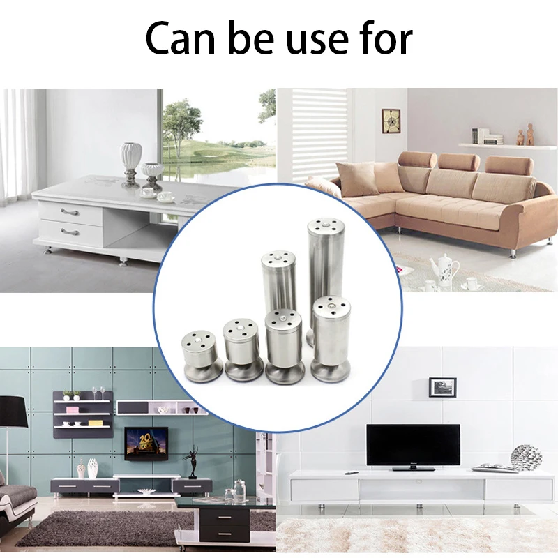

1/4PCS Furniture Support Thickened Foot Sofa Cabinet Foot TV Cabinet Foot Tea Table Full Steel Foot