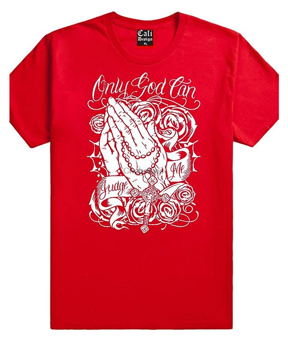 Футболка CaliDesign с надписью Только Бог может судить меня | Мужская одежда