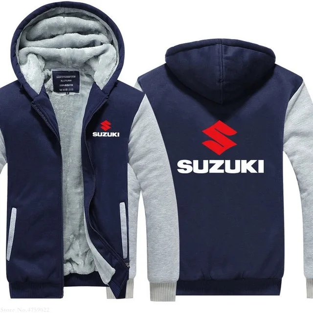 Новые Зимние Цвета плюс бархат для Suzuki Толстовка свободное теплое пальто с