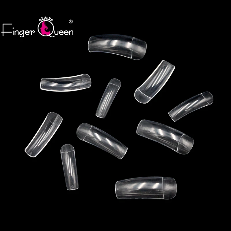 Fingerqueen 500 шт Упаковка полипропиленовый пакет 3 цвета балерина гроб ногти французские накладные ногти искусственные поддельные ногти искусство FQ-CO