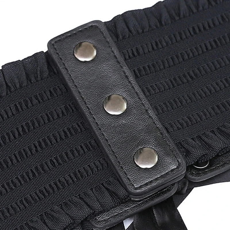 

New Women Ladies Fashion Stretch Belt Tassels Elastic Buckle Wide Dress Corset Waistband 2020 5 Colors