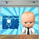 Пользовательский мультяшный анимационный синий детский фон для фотосъемки декорация для детской вечеринки на день рождения гобелен для фотостудии