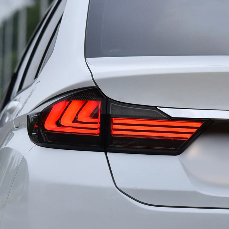 Для HONDA City 2015 2016 хвост светильник s светодиодные задние светодиодный задний