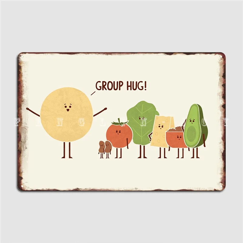 

Металлический знак группового обнимания для клувечерние, создание домашней живописи, Декор, жестяной знак, постер