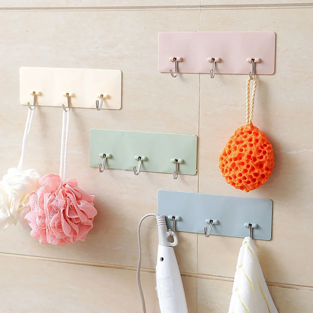 Самоклеящаяся настенная сумка для одежды вешалка ключей наушников ванная