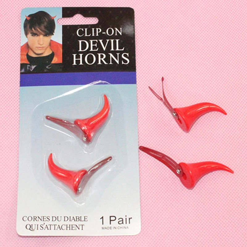 1 пара аниме DARLING в FRANXX 02 ноль два зажим для волос Хэллоуин Devil Horns/заколка Косплэй