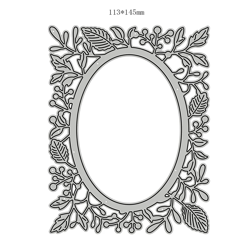 

New Delicate Leafy Oval Frame 2020 Metal Cutting Dies for DIY Scrapbooking and Card Making Decorative Embossing Craft No Stamps