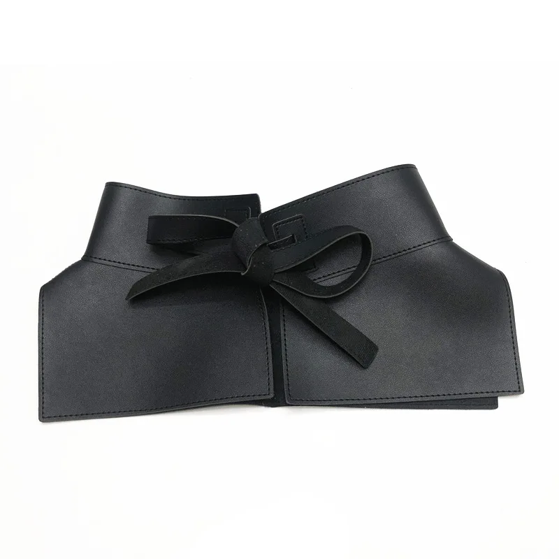 

Women Peplum Belt Female Skirt Leather Waist Belts Fashion Ladies PU Black Bow Wide Harness Dresses Designer Waistband