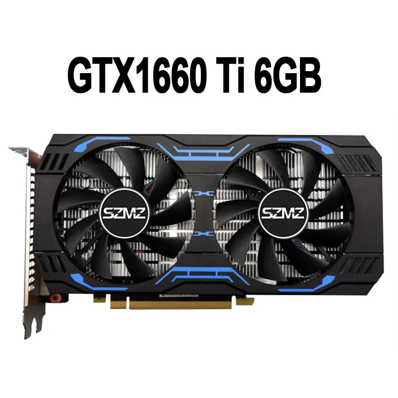 SZMZ новая Оригинальная видеокарта NVIDIA GeForce GTX 1660Ti 6 ГБ GDDR6 GPU Non RTX 2060 Rx 580 570 470 Super Placa