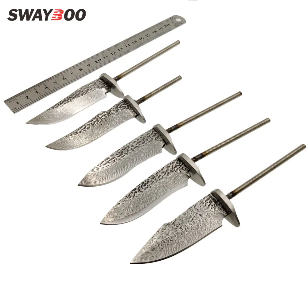 Swayboo Новый DIY настоящий дамасский стальной ручной выкованный узор нож с