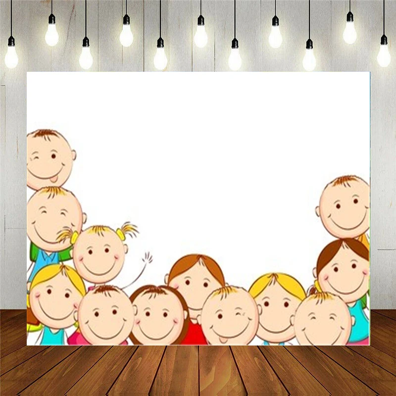 

Реквизит для фотостудии Виниловый фон для фотосъемки дети ребенок день рождения украшение счастливый мальчик и девочка на белом фоне