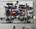 Картина Формула 1 Red Bull Motorsport, Max, Verstappen, холст, рисунок на стену, для гостиной, Современный домашний декор
