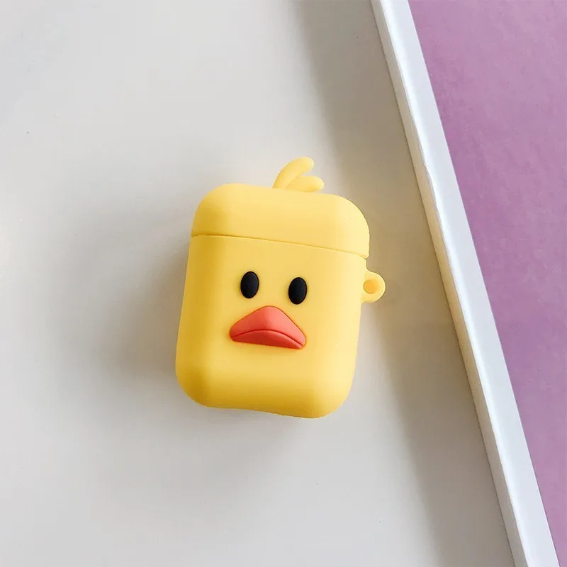 VOZRO Cartoon Wireless Bluetooth Earphone Case For Apple AirPods Silicone Charging Headphones Cases For Airpods Protective Cover - Цвет: 7
