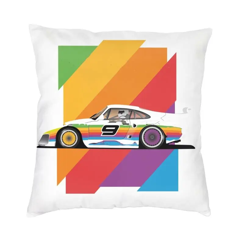 

24 Hours Of Le Mans Motorsport Racing In France Cushion Cover Endurance Race Multi Colors Velvet Throw Pillow Case Decor Home