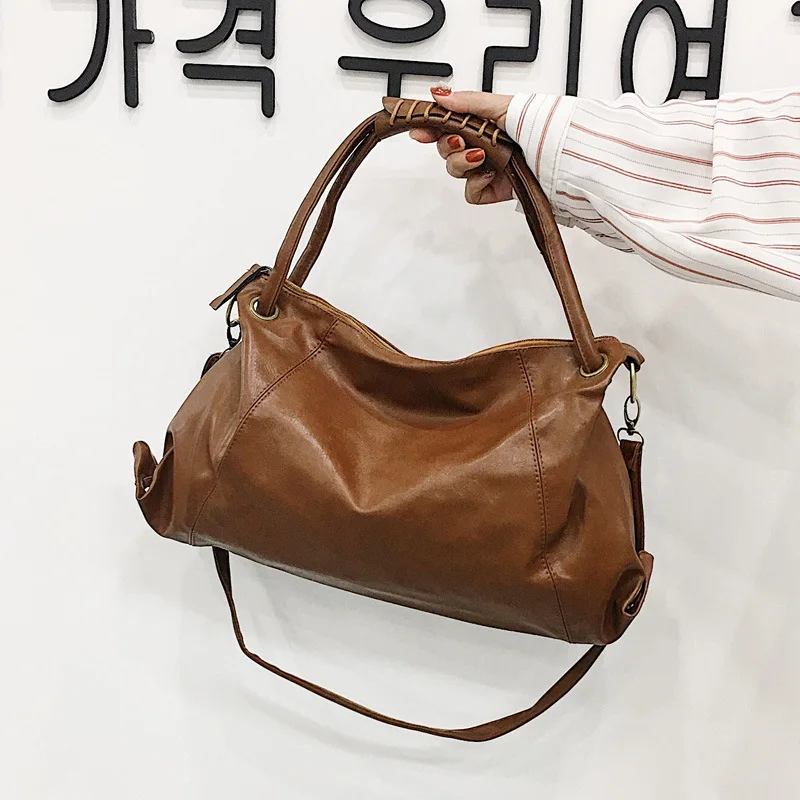 

QIAOSANSAN Women's Handbag Designer New Style Ladies One-shoulder Diagonal Casual Dumpling Bag Simple Soft Leather