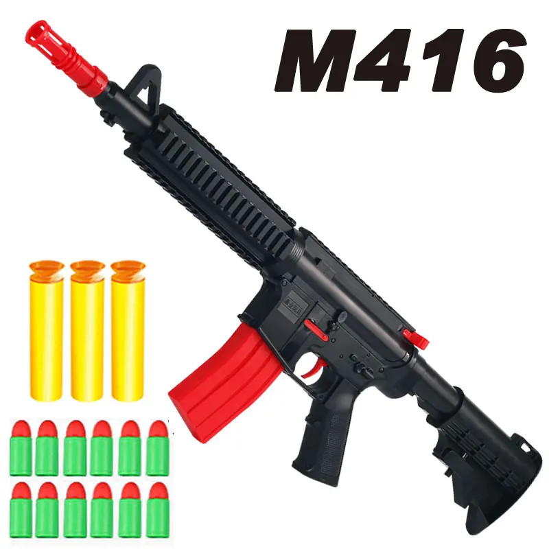 

M16 ручной мягкий пистолет-пуля, строительное оружие для детей, мальчиков, взрослых, CS Fighting, для активного отдыха, стрельбы, игрушечный пистол...