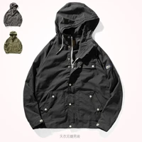 japanese style workwear coat men s outdoor leisure shell jacket hooded spring and autumn all matching jacket