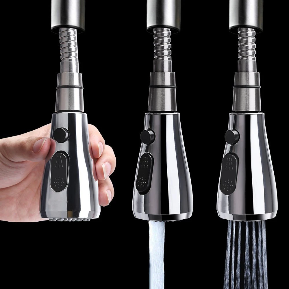 

Household Kitchen Faucet Pull Out Spray Shower Head Mixer Tap Head Faucet Kitchen Replacement Water Saving Faucet Settings