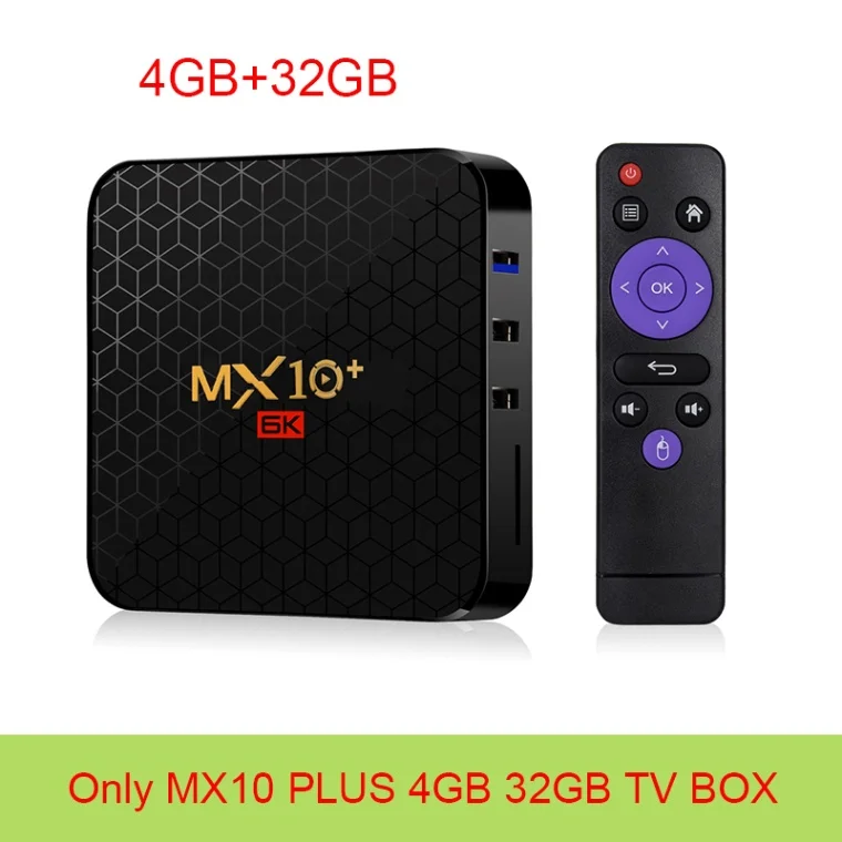 PLUS 2.4 5.0G 32GB MX10 PRO для приставки android Smart ТВ коробка Android 9,0 MX10 плюс Allwinner H6 4K Media Player 6K Изображение декодирования 4 Гб оперативной памяти, 32/64GB 2,4G, Wi-Fi, ТВ коробка - Цвет: PLUS 2.4 5.0G 32GB