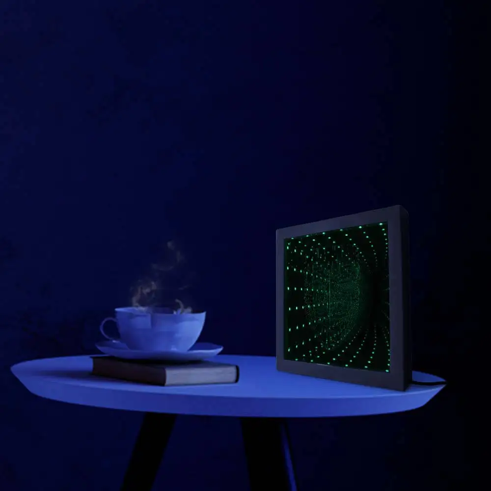 Анонимная Маска Гая Фокса 3D эффект зеркальная рамка знака бесконечности V для