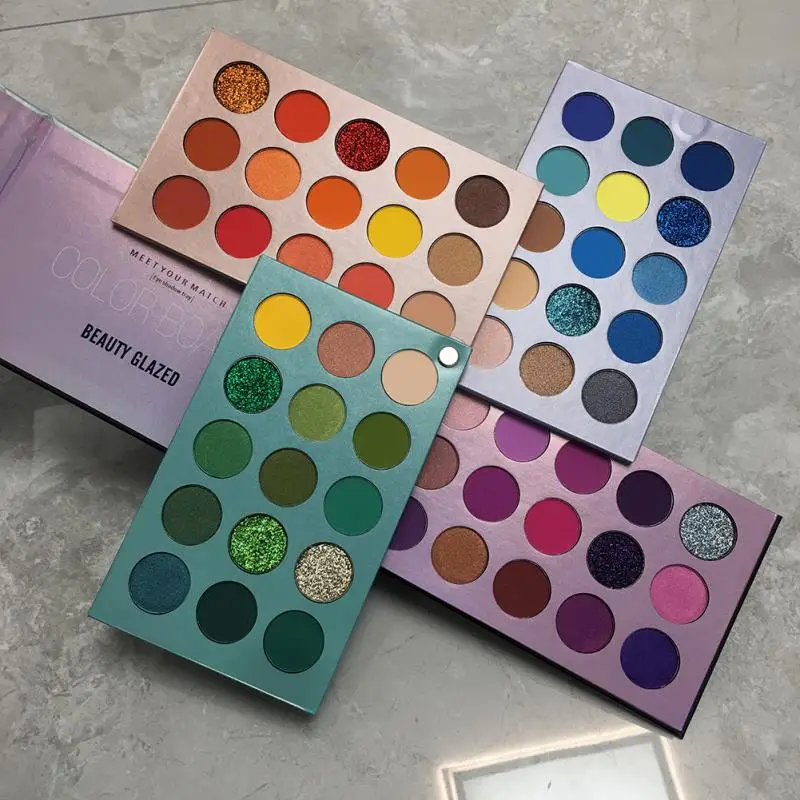 Палетка теней Beauty Glazed 4 слоя матовые Перламутровые тени для век макияж косметика