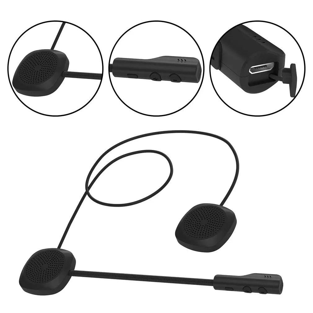 

Беспроводные наушники для мотоциклетного шлема 5,0, гарнитура для режима громкой связи, стерео музыкальные наушники для телефонных звонков, ...