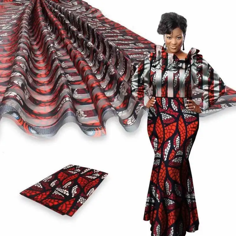 Модный Дизайн Подражать шелковой ткани 2 шт./компл. 4 ярдов шелк печать на с для