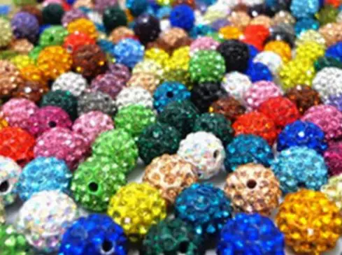 

12mm 100pcs/lot hot mixed crystal ugh4 Beads bracelet new arrival necklace making findings disco ball crystal