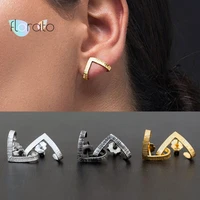 925 sterling silver ear needle triangle stud earrings for women minimalist geometry earrings fashion retro jewelry accessories