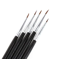 5pcs excellent quality nylon brush crochet line pen artist color acrylic painting drawing art pen brush nylon brush