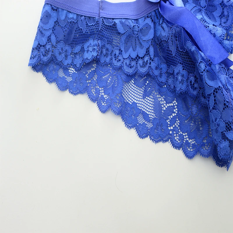 

New Sexy Lace Transparent Panties Female Back Cute Bowknot Thong Women Seamless Fashion Underwear Ladies