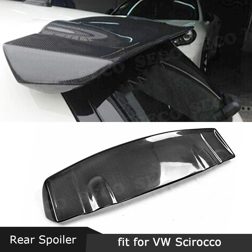 

Спойлер для Volkswagen VW Scirocco 2009-2015 не для R углеродное волокно задний спойлер на крышу окно задние крылья автомобильный Стайлинг