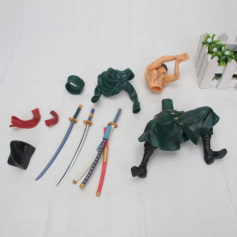Аниме one piece Figure Roronoa Зоро фигурка битва Версия ренгоку онигири Зоро ПВХ модель куклы 13-26 см игрушки