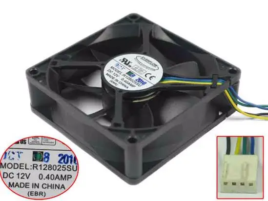 Вентилятор охлаждения сервера Everflow R128025SU 12 В постоянного тока 0 28 А 80x80x25 мм 3