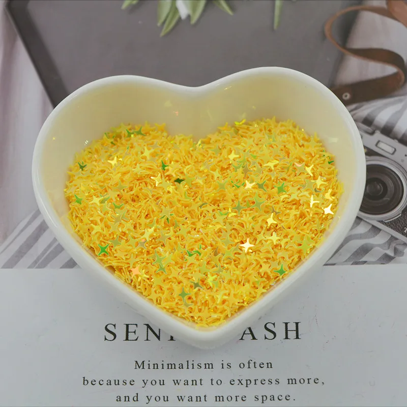 10 г/лот 4 мм блестки с перекрестными звездами Блестки для дизайна ногтей женские