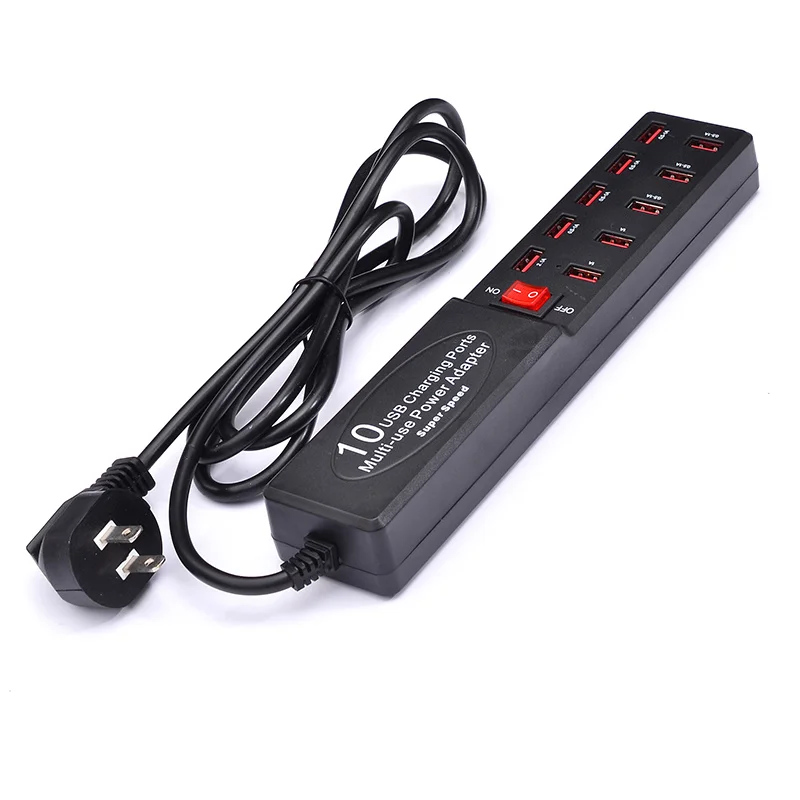 USB концентратор быстрой зарядки 10 портов 6A умная зарядная станция зарядное