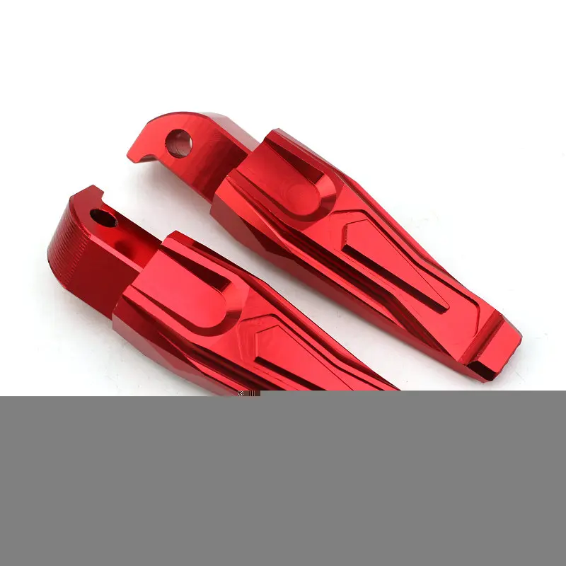 red Пассажирская педаль Peg шаг подножки ЧПУ для YAMAHA MT01 MT03 MT09 MT07 R15 MT15 пара сзади подножки мотоцикла - Цвет: red