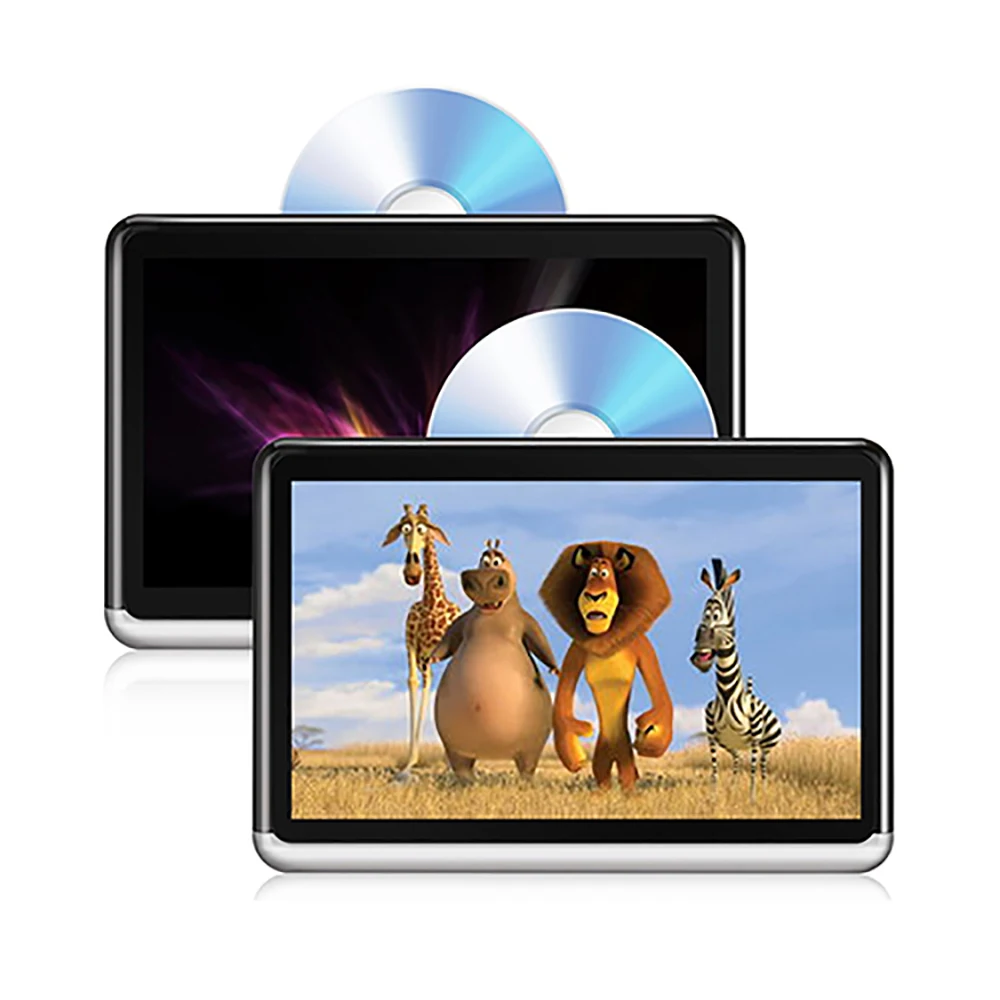 YAZH Android CD DVD плеер Автомобильный подголовник мониторы 10 1 дюймов IPS 1366*768 TFT LCD с WIFI