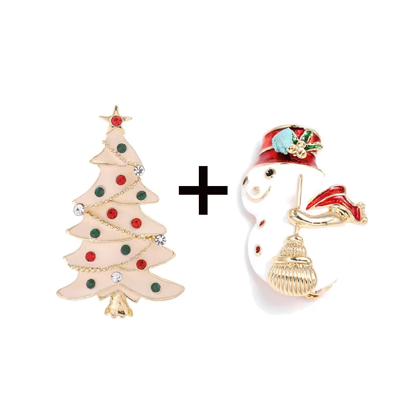 2 шт./лот рождественские гирлянды из сплава колокольчики эмалированный снеговик