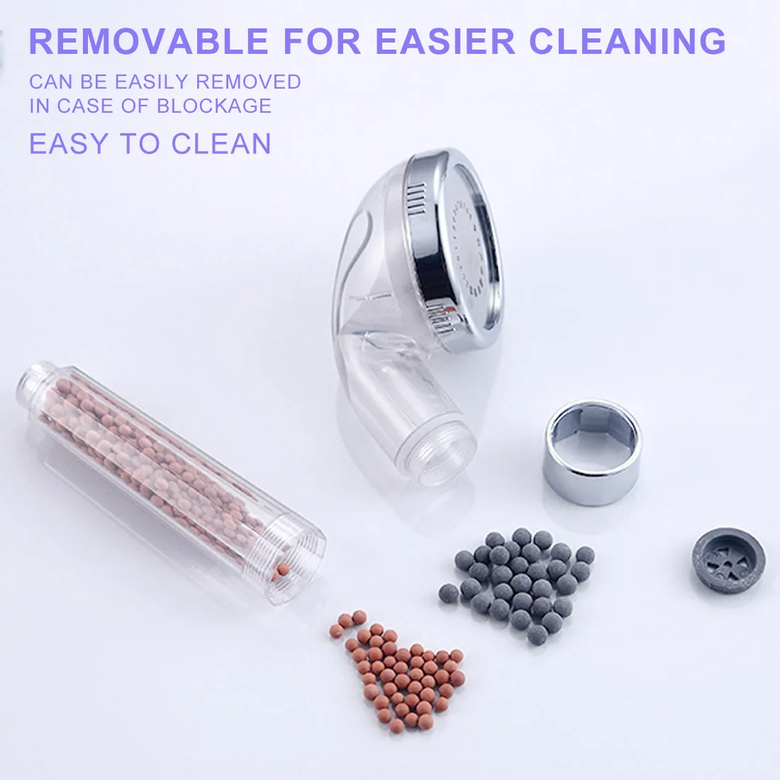 

High Qualiuty Shower Head High Turbo Pressure Shower Head Bathroom Hand Large Rainfall Water Saving Filter Handheld Shower Head