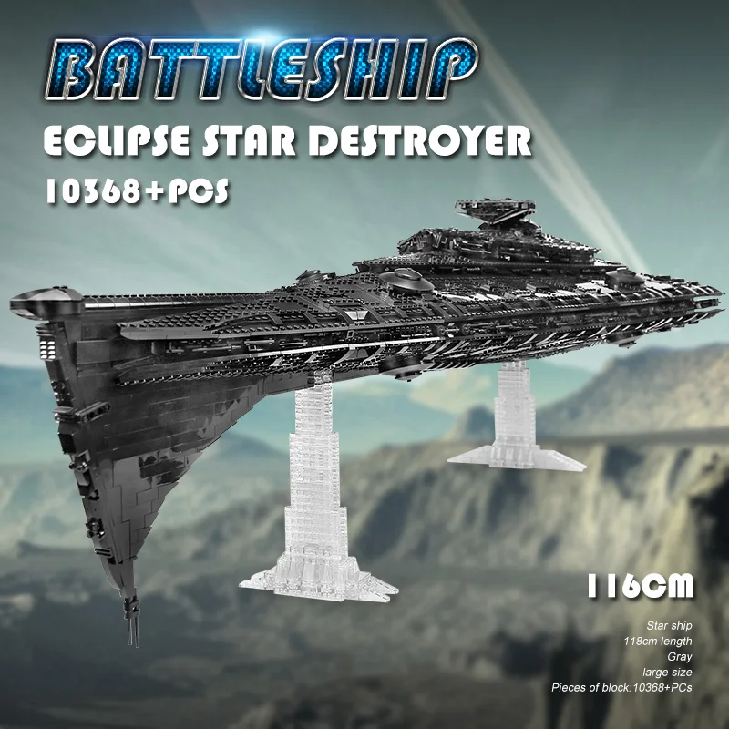 

MOC 10368pcs Building Blocks Star Plan The Eclipse-Class Dreadnought model sets Assemble Bricks Kits Kids DIY Toys Birthday Gift