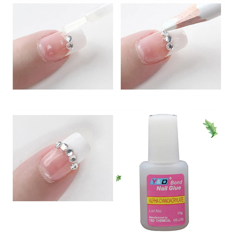 10g Nail Glue 100% Fake Tips Acrylic Pegamento Para Unas Accessories Tool For False Rhinestone Colle A Faux Ongle |