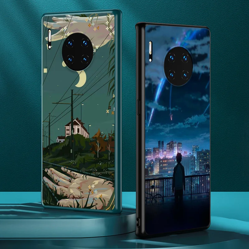 

Art Pixel Aesthetic for Huawei Mate 40 RS 30 20 X 10 P Smart Z S Lite Pro Plus 2021 2020 2019 2018 Black Phone Case
