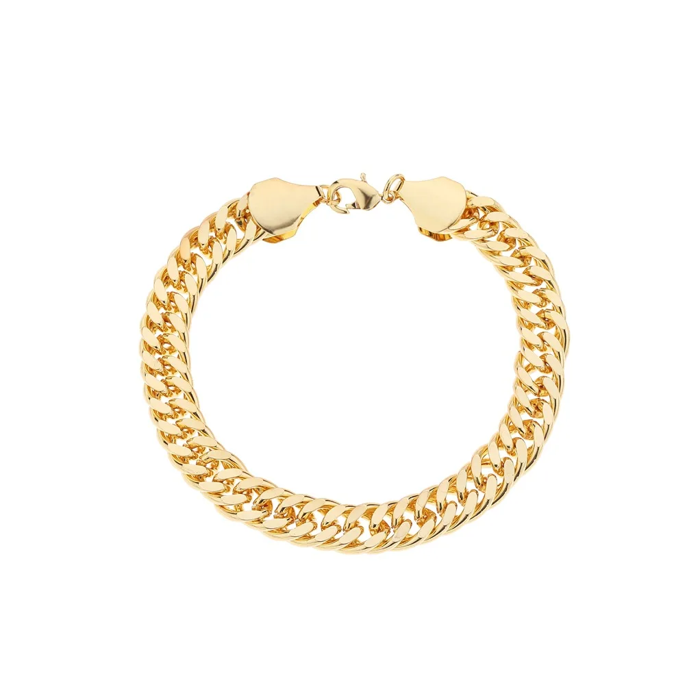 Винтажный панцирный браслет цепочка рок для мужчин плоская змеиная кость