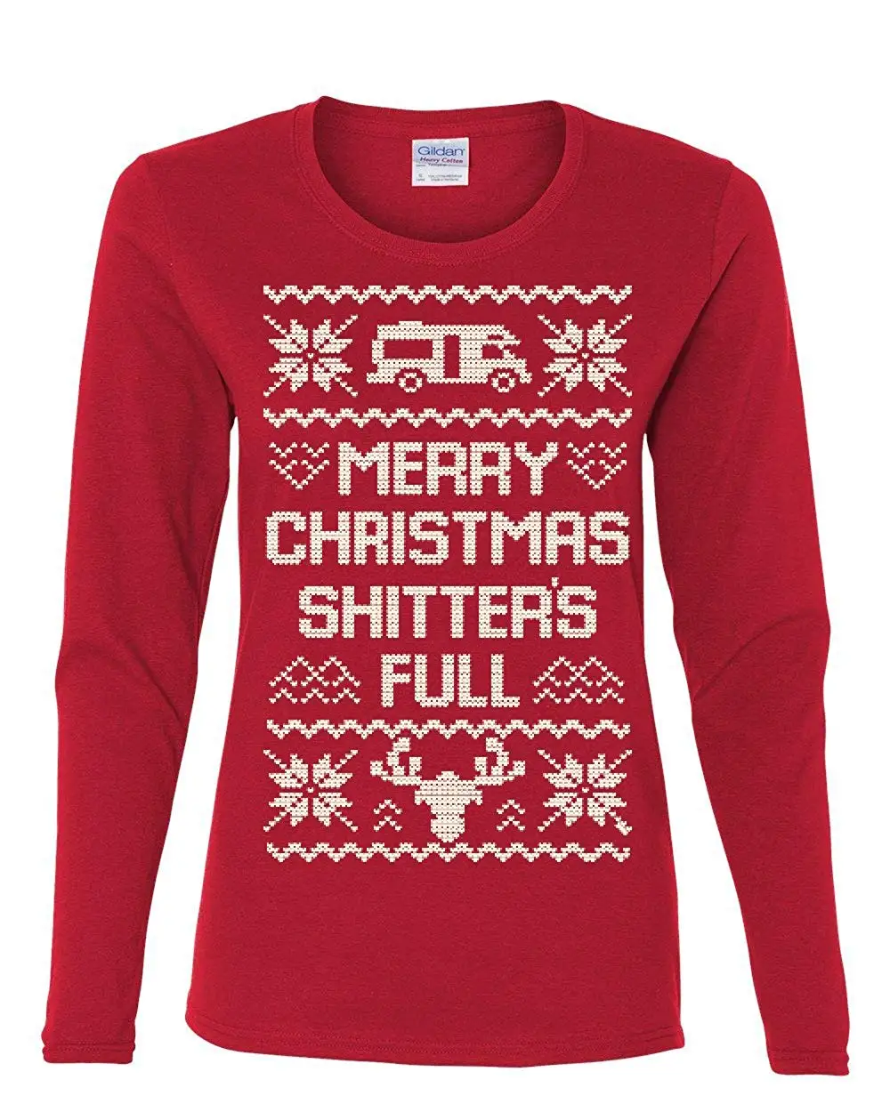 Merry Christmas Shitter's Full женская футболка с длинным рукавом Футболка Унисекс Мужская -