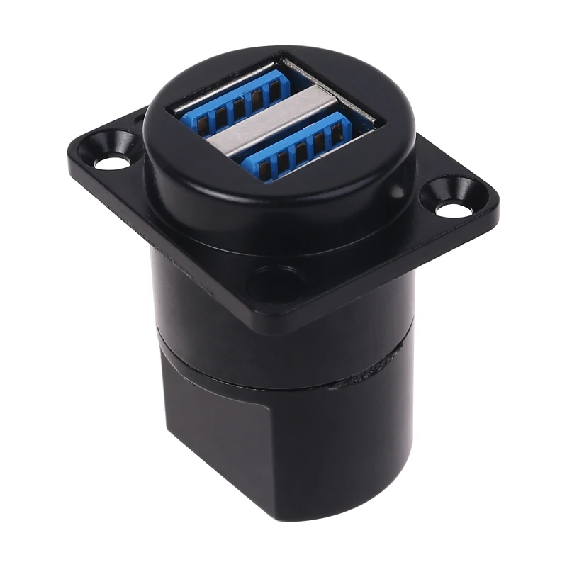 USB разъем типа D Металлический Двойной 3 0 Женский USB3.0 для монтажа в