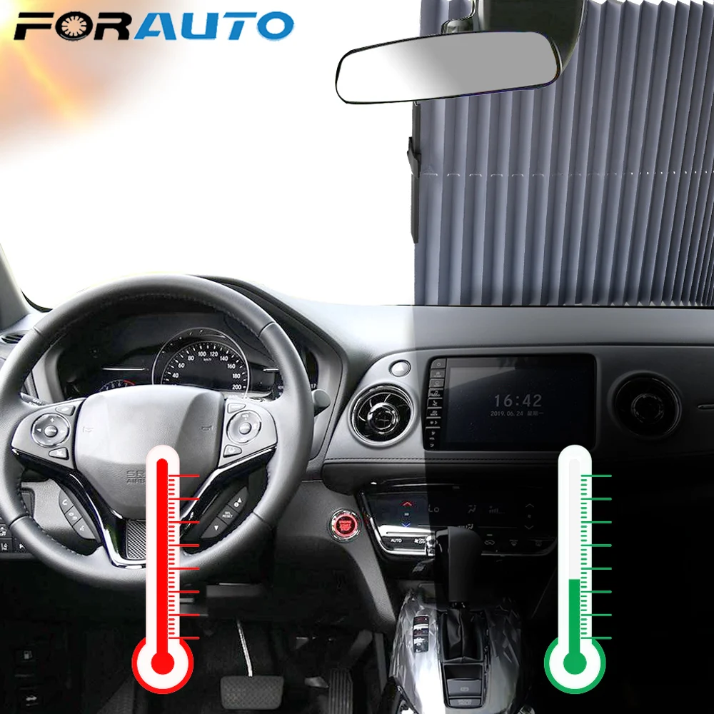 FORAUTO Защита от солнца козырек Регулируемый автомобильный для лобового стекла