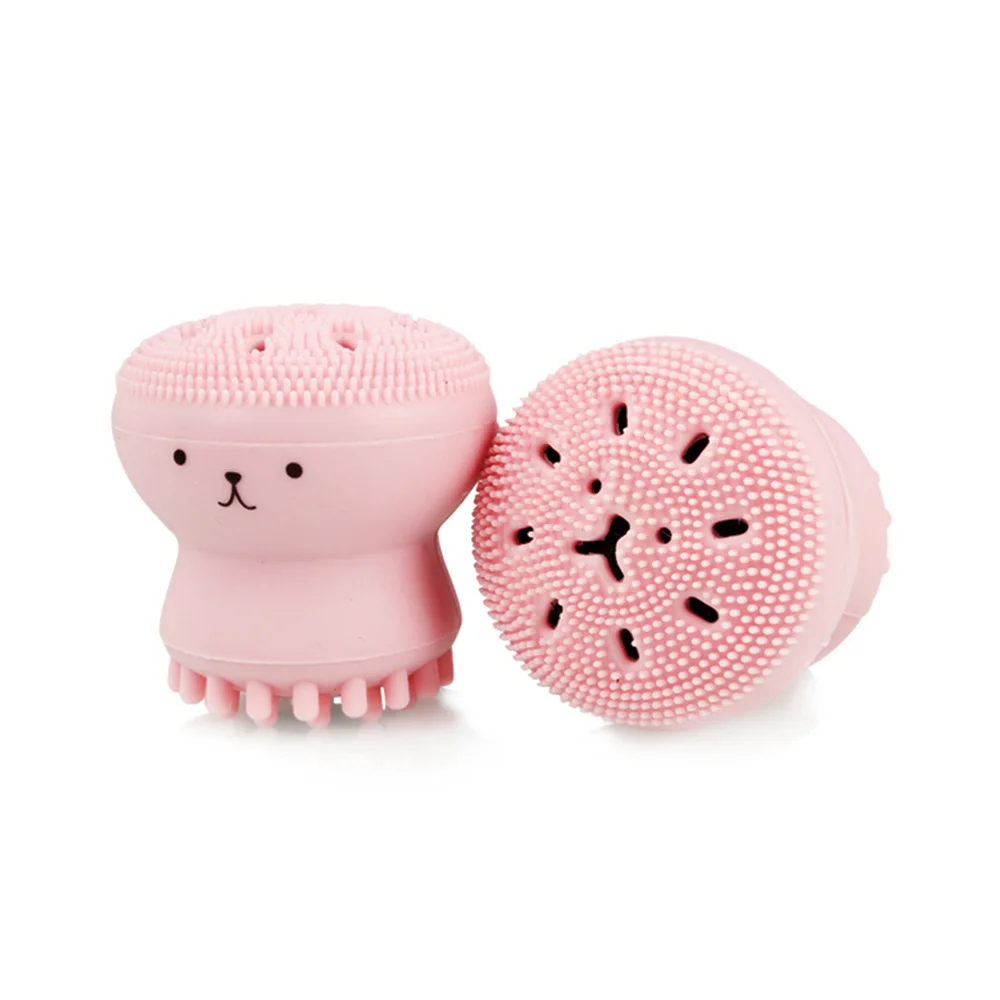 

Silicone Facial Cleaning Brush Soft Octopus Cleaner Sponge Face Deep Clean Massage Face Scrub Brush Beauty Skin Care Tools