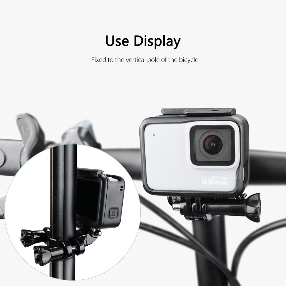 Аксессуары Vamson для GoPro 8 7 крепление на руль мотоцикла Gopro Hero 6 5 4 SJCAM Mijia yi VP504 |