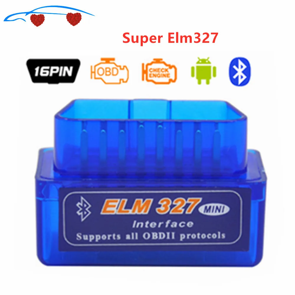 Считыватель кодов Super MINI ELM327 OBD2 Bluetooth V2.1 диагностический инструмент ELM 327